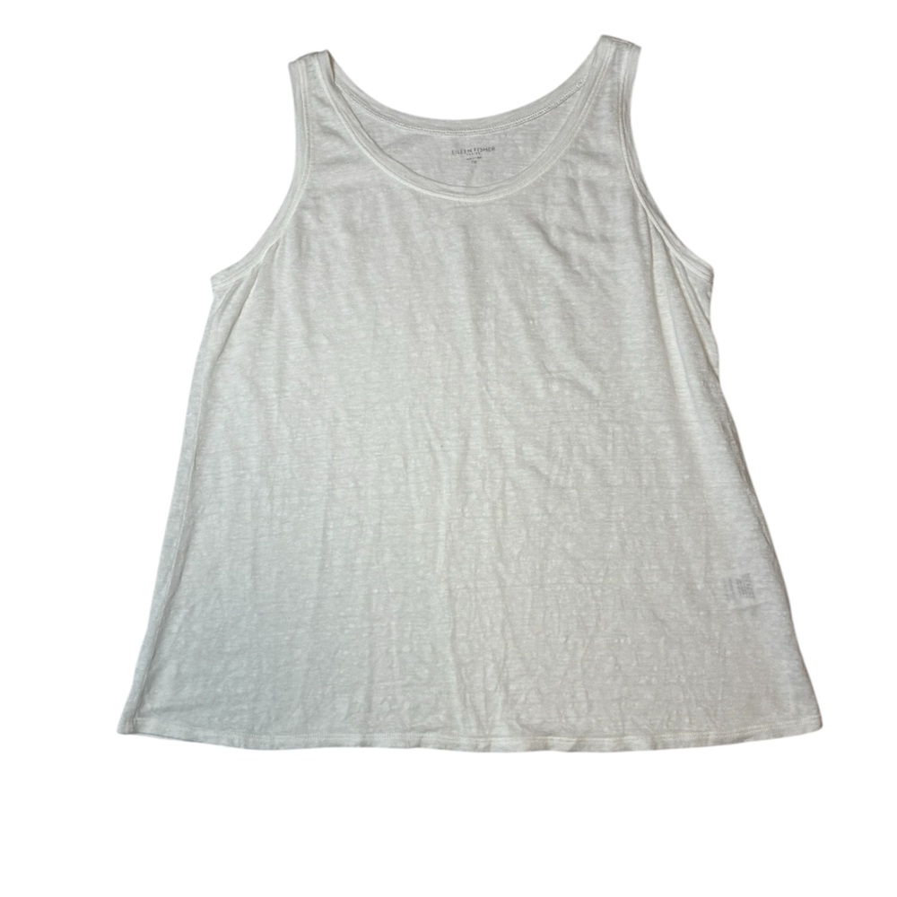 Eileen Fisher Organic Linen Tank Top | Petite Medium | White